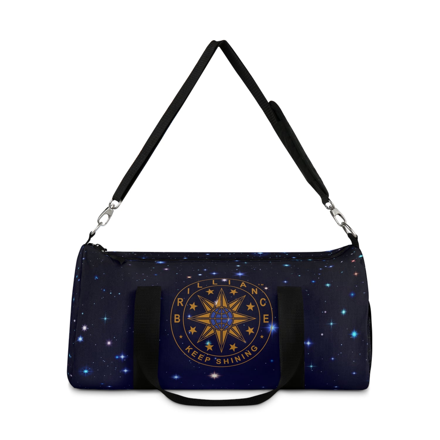 Brilliance Duffel Bag with Starry Night Print and Logo